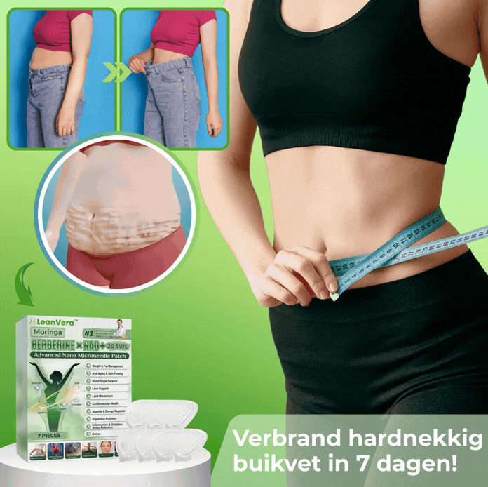 LeanVera™ Afslank Patch | Verbrand hardnekkig buikvet zichtbaar binnen 7 dagen!